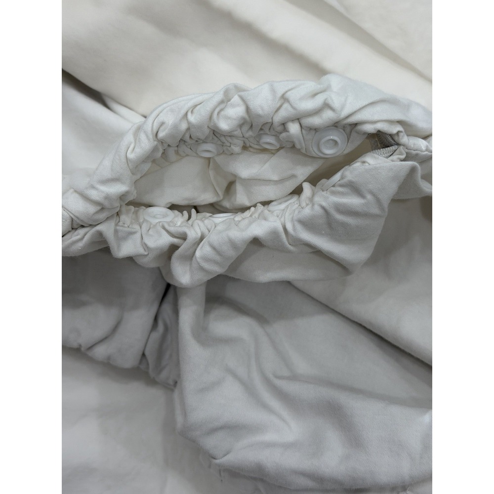 BedJet King Size Cloud Sheet Dual Zone Cooling Heating 100% Cotton White Solid - Picture 3 of 8